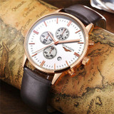 Mens Watches Top Brand Luxury GUANQIN Men Military Sport Luminous Wristwatch Chronograph Leather Quartz Watch relogio masculino