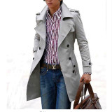 Mens Trench Coat 2017 New Fashion Men Long Coat Windbreaker Autumn Winter Double-breasted Slim Trench Coat Men Overcoat