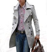 Mens Trench Coat 2017 New Fashion Designer Men Long Coat Windbreaker Autumn Winter Double-breasted Slim Trench Coat Men Overcoat