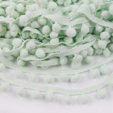 FENGRISE Lace Fabric 5 yard 1cm Sewing Accessories Pompom Trim Pom Pom Decoration Tassel Ball Fringe Ribbon DIY Material Apparel