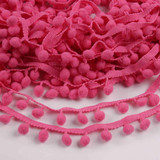 FENGRISE Lace Fabric 5 yard 1cm Sewing Accessories Pompom Trim Pom Pom Decoration Tassel Ball Fringe Ribbon DIY Material Apparel