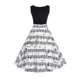 Fenghua 2017 Women Summer Autumn Dress Casual Vintage Audrey Hepburn Elegant Sleeveless Dress Sexy Floral Party Dresses Vestidos
