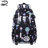 FengDong waterproof fabric school bags for girls cute butterfly decoration usb backpack laptop bag 15.6 schoolbag girl book bag