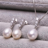 FENASY Trendy natural pearl Necklace Set women natural pearl Jewelry Chain Necklace Bracelet African Jewelry Sets aliexpress