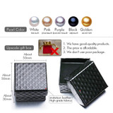 FENASY Pearl wedding ruby rings,pearl jewelry 925 sterling silver Black White freshwater emerald Ring for Women Gift,jewelry box