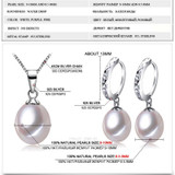 FENASY Pearl Jewelry,Pearl Pendant Necklace, Freshwater Pearl Earrings, with 925 Sterling Silver ,J00s