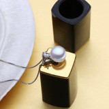 FENASY Pearl Jewelry Brand wedding engagement jewelry sets Natural Pearl pendant Necklace women/stud Earrings,crown ring