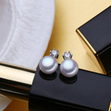 FENASY Pearl Jewelry Brand wedding engagement jewelry sets Natural Pearl pendant Necklace women/stud Earrings,crown ring