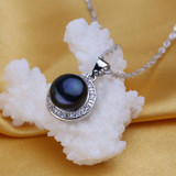 FENASY Natural Black White Pearl Earrings Pendants, 2017 New Fashion Jewelry Natural Pearl Sets, Party Jewelry Sets,jewelry box