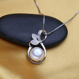 FENASY Leaf Pendant,Nice Cute White Pink Pearl Necklace women,necklaces & pendants choker necklace fashion jewelry with gift box FENASY Leaf Pendant,Nice Cute White Pink Pearl Necklace women,necklaces & pendants choker necklace fashion jewelry with gift box