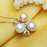 FENASY Fine Jewelry Pearl necklace ,Bohemia 2017 White pink purple pearl jewelry charm necklace women pearl pendant AliExpress
