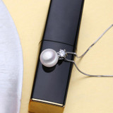 FENASY fashion brand jewelry Fine Jewelry natural stone pendant Freshwater Pearl Necklace 925 sterling silver jewelry Necklace