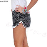 Femmes Short Chaud pantalon  Casual Floral Short Taille haute Court Plage pantalon