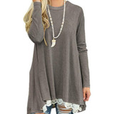 Femme Autumn Blouse Casual Women Blouses Tops Loose Shirts Winter 2018 Basic Lace Shirt Track Jumper Tunic Long Blusas GV184