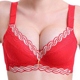 Female Underwear small breast Push Up Bra minimizer deep vs 5cm thick Padded brassiere lace bras women's push up bra