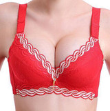Female Underwear small breast Push Up Bra minimizer deep vs 5cm thick Padded brassiere lace bras for women pushup bra  intimates