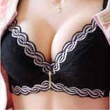 Female Underwear small breast bras for women Cotton deep Thick Minimizer Sexy lace brassiere Push Up Bra strappy bra
