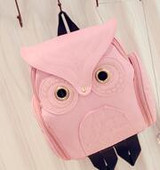 Female Owl Backpack Women Shoulder Bag Girls Black PU Leather School Bags Backpacks Women Backpack