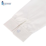 Female Elegant Black Bow Tie White Blouses Chiffon Peter Pan Collar Casual Shirt Ladies Tops School Blouse womens tops and shirt