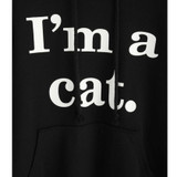 Feitong Womens Hoodie Sweatshirt Autumn Lovely Causal Long Sleeve Letter Printed Cat Ears Hooded Tops Pullovers sudadera mujer