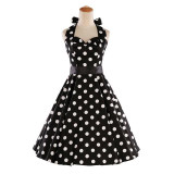 2017 new style Summer Womens Plus size 50s 60s Retro robe Vintage Rockabilly Party Cocktail Dresses Polka Dots Pin up clothing 2017 new style Summer Womens Plus size 50s 60s Retro robe Vintage Rockabilly Party Cocktail Dresses Polka Dots Pin up clothing