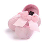 2017 New Style Bowknot Baby Girl Lace Shoes Toddler Prewalker Anti-Slip First Walker Simple Baby Shoes #A