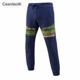 2017 New Spring Tide Mens Casual Trousers Men Loose Streetwear Comfortable Hip-Hop Joggers Pants Spliced Sweatpants X433