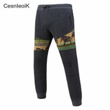 2017 New Spring Tide Mens Casual Trousers Men Loose Streetwear Comfortable Hip-Hop Joggers Pants Spliced Sweatpants X433
