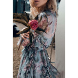 2017 New Spring Summer Runway Designer Playsuits Women's High Quality Silk Print Playsuits