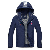 2017 New Spring Summer Mens Fashion Outerwear Windbreaker Men' S Thin Jackets Hooded Casual Sporting Coat Plus Size M-4XL