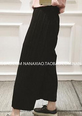 2017 New Spring Korean high waist pleated loose women's casual pants nine points was thin chiffon wide leg pants trousers 6781 2017 New Spring Korean high waist pleated loose women's casual pants nine points was thin chiffon wide leg pants trousers 6781