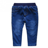 2017 New Spring Autumn winter baby boys girls stripe jeans pants thick warm casual trousers kids denim pants children's jeans