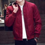 2017 New Spring Autumn Men's Jackets Thin Solid Fashion Coats Male Casual Slim Stand Collar Bomber Jacket Men Overcoat 4XL