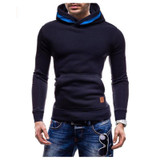 2017 New Spring Autumn Hoodies Men Fashion Brand Pullover Solid Color Turtleneck Sportswear Sweatshirt Men'S Tracksuits Moleton