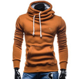 2017 New Spring Autumn Hoodies Men Fashion Brand Pullover Solid Color Turtleneck Sportswear Sweatshirt Men'S Tracksuits Moleton