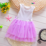 2017 Summer Cotton Baby Aestheticism Fairy Tale Petals Colorful Dress Chiffon Princess Newborn Baby Dresses For