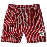 2017 Summer Board Shorts Men Striped Beach Shorts Polo  Quick Dry Beach Shorts Male Casual Boardshorts Brand