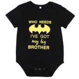 2017 Summer Batman Baby Romper Newborn Baby Boy Girl Clothes Short Sleeve Cotton Outfits Toddler Kids Jumpsuit Rompers 0-24M