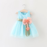 2017 Summer Baby Girl Dress Newborn Cotton Princess Dress Baby Girl Clothes GD-443 Wedding Baby Girl Party Dress Kids Clothes