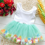 2017 Summer Baby Girl Dress Kids Baby Girls Clothing Dresses Beautiful Flower Dress Sleeveless Tutu Princess Dress