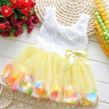 2017 Summer Baby Girl Dress Kids Baby Girls Clothing Dresses Beautiful Flower Dress Sleeveless Tutu Princess Dress