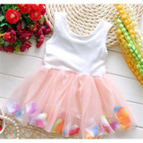 2017 Summer Baby Girl Dress Kids Baby Girls Clothing Dresses Beautiful Flower Dress Sleeveless Tutu Princess Dress