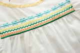 2017 Summer Baby Dress Cotton Infant Girl Dresses Ruffles Toddler Baby Girl Clothes white 0-2T
