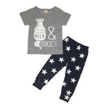 2017 summer baby boy clothes cotton printing t-shirt+pants infant clothes baby girl clothing set newborn 2pcs suits