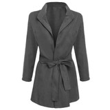 2017 Sale Trench Coat For Women New Fashion Front Open Outwear Tunic Solid Windbreak regular slim solid polyester casual