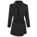 2017 Sale Trench Coat For Women New Fashion Front Open Outwear Tunic Solid Windbreak regular slim solid polyester casual