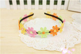 2017 Sale 2Pcs Children Flower Headband Colorful Princess Elegant Cloth Head Bands For Baby Girls Hairbands Hair Accessories