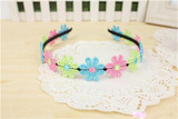 2017 Sale 2Pcs Children Flower Headband Colorful Princess Elegant Cloth Head Bands For Baby Girls Hairbands Hair Accessories