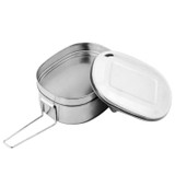 Free Shipping Stainless Steel Bento Box Student Tableware Portable Dinner Bucket Food Container Kitchen Dinnerware