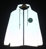 Free shipping Spring autumn women men 3m reflective jacket windbreaker hooded coat sportwear jacket men